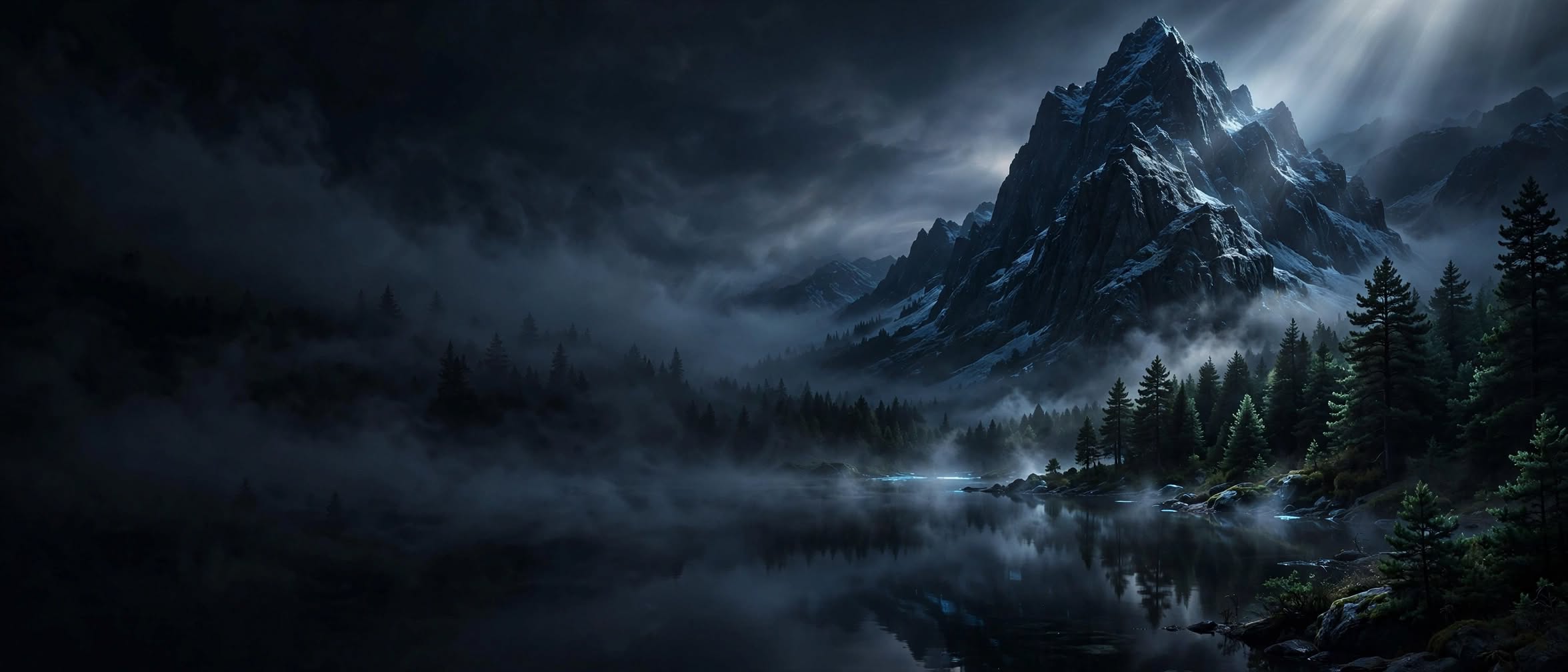 Dark Nordic Mountain Wilderness 4K